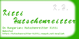 kitti hutschenreitter business card